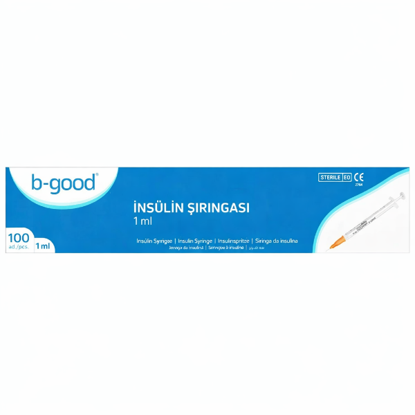 B-Good İnsülin Enjektörü Kahverengi 1 ml